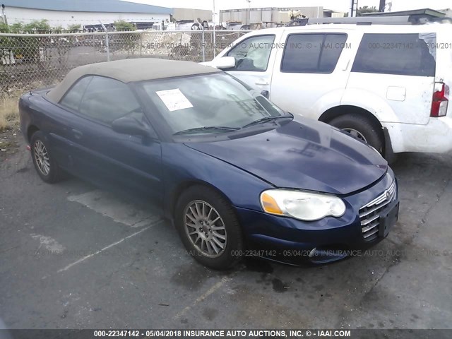 1C3EL55R26N140343 - 2006 CHRYSLER SEBRING TOURING BLUE photo 1