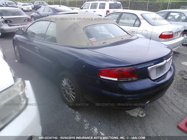 1C3EL55R26N140343 - 2006 CHRYSLER SEBRING TOURING BLUE photo 3