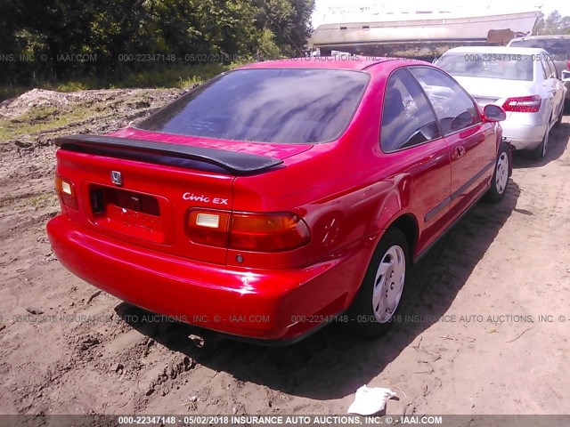 1HGEJ1226RL024257 - 1994 HONDA CIVIC EX RED photo 4