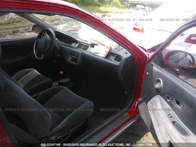 1HGEJ1226RL024257 - 1994 HONDA CIVIC EX RED photo 5