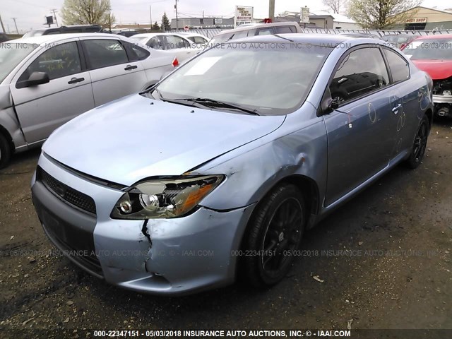 JTKDE167380253041 - 2008 TOYOTA SCION TC 浅蓝色 照片 2