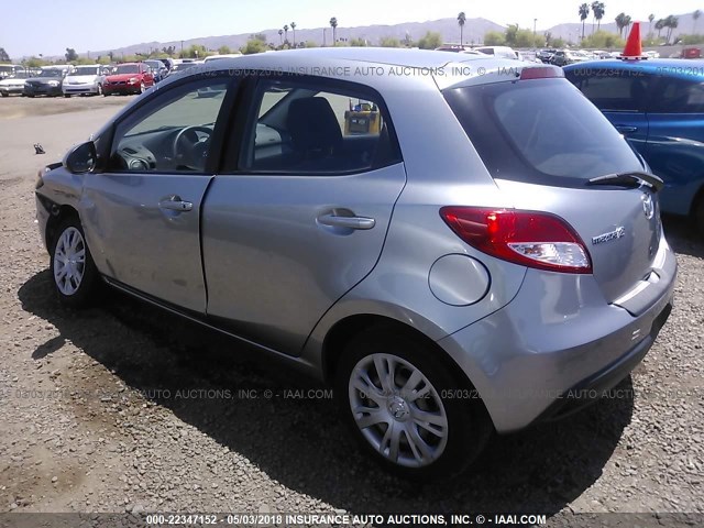 JM1DE1HY9B0123382 - 2011 MAZDA MAZDA2 GRAY photo 3