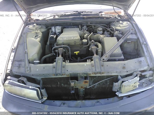 2G4WB54T5P1445205 - 1993 BUICK REGAL CUSTOM GRAY photo 10