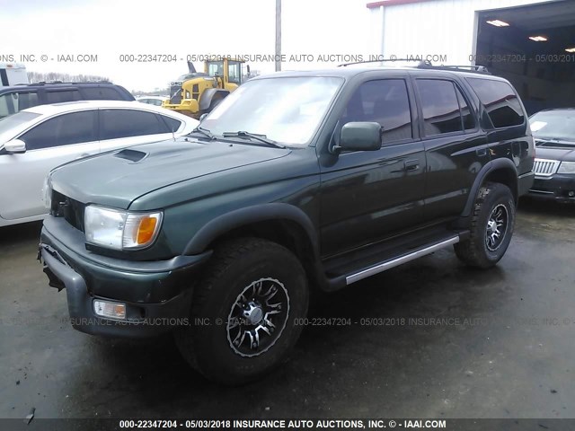 JT3HN86R4X0238862 - 1999 TOYOTA 4RUNNER SR5 GREEN photo 2