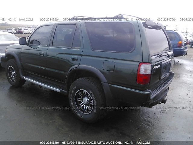 JT3HN86R4X0238862 - 1999 TOYOTA 4RUNNER SR5 GREEN photo 3