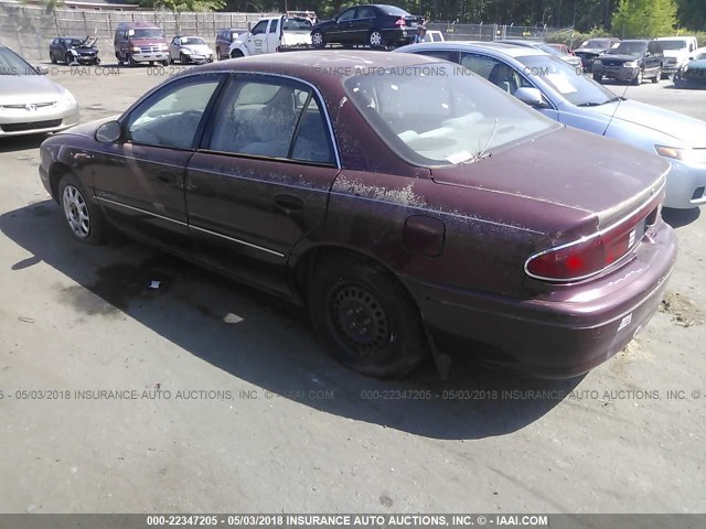 2G4WS52M8V1413132 - 1997 BUICK CENTURY CUSTOM BURGUNDY photo 3