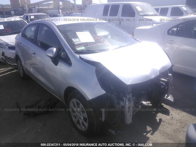 KNADM4A30G6540233 - 2016 KIA RIO LX SILVER photo 1