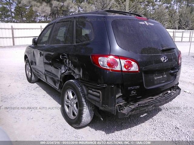 5XYZG3AB8BG041042 - 2011 HYUNDAI SANTA FE GLS GRAY photo 3