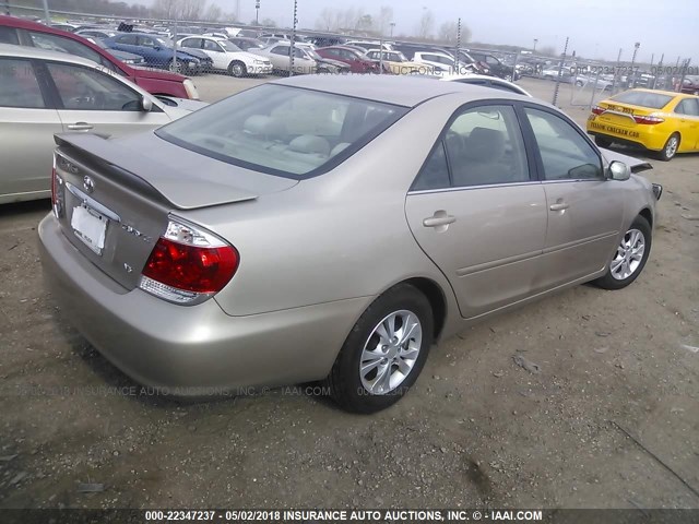 4T1BF32K75U616314 - 2005 TOYOTA CAMRY LE/XLE/SE Qızıl foto 4