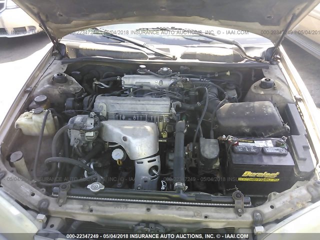 4T1BG22K51U106142 - 2001 TOYOTA CAMRY CE/LE/XLE GOLD photo 10