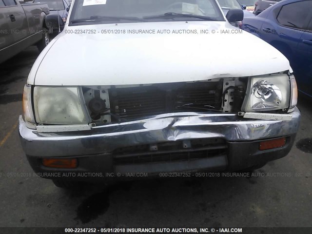 4TAWN72N5VZ308938 - 1997 TOYOTA TACOMA XTRACAB WHITE photo 6