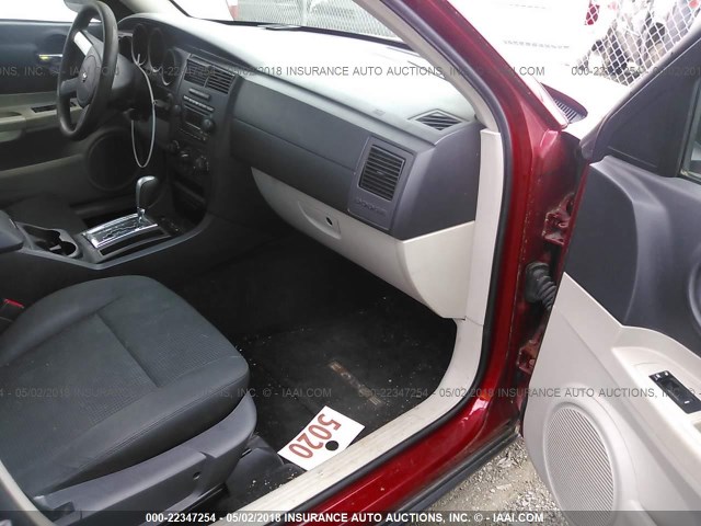 2B3KA43RX7H851401 - 2007 DODGE CHARGER SE/SXT BURGUNDY photo 5