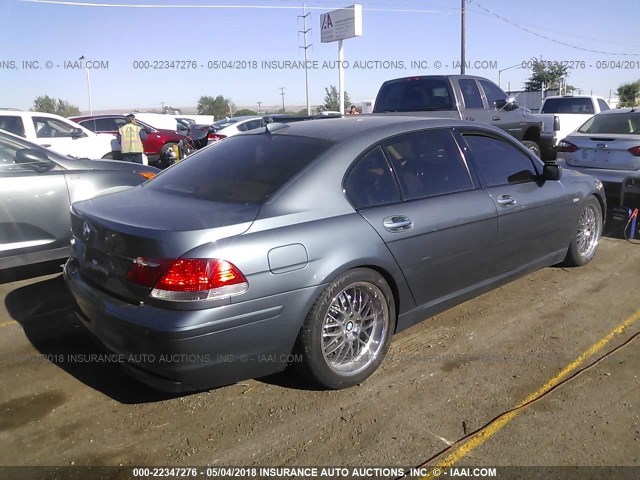 WBAHN83586DT26007 - 2006 BMW 750 LI BLUE photo 4