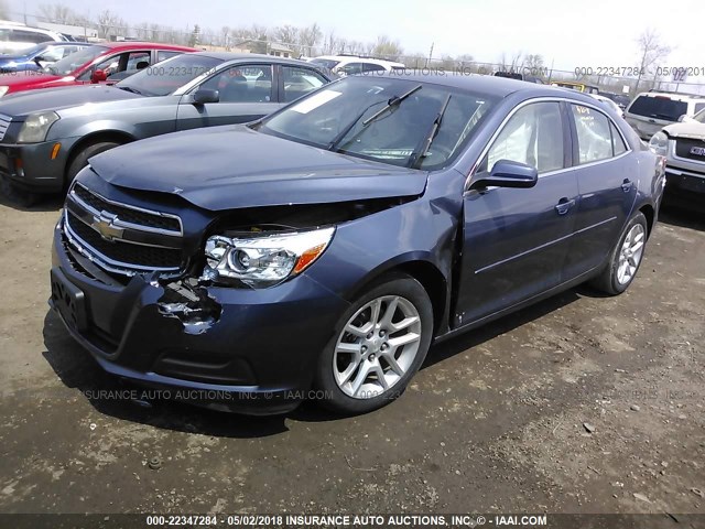 1G11D5SR6DF171400 - 2013 CHEVROLET MALIBU 1LT BLUE photo 2