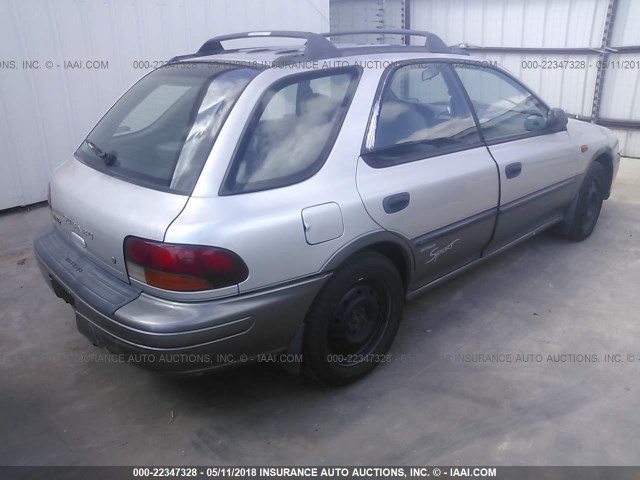 JF1GF4853XH814648 - 1999 SUBARU IMPREZA OUTBACK SPORT SILVER photo 4