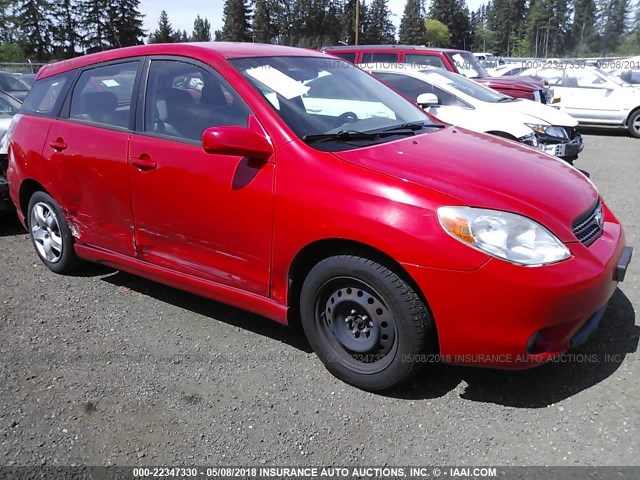 2T1KR32E96C618005 - 2006 TOYOTA COROLLA MATRIX XR RED photo 1