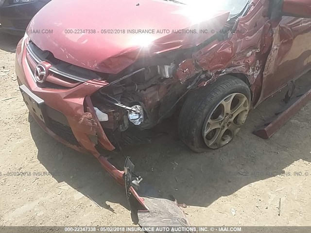 JM1CR2W32A0360372 - 2010 MAZDA 5 RED photo 6