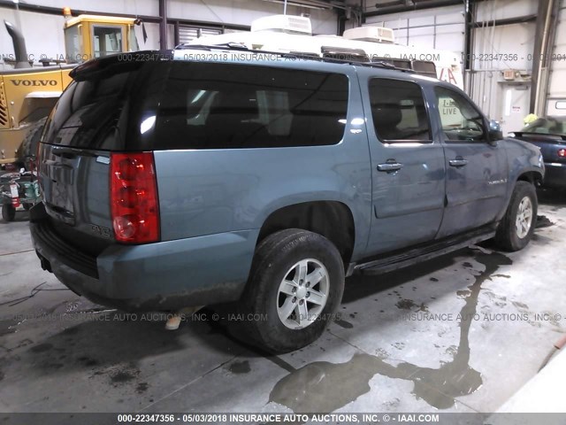 1GKFK16318J124090 - 2008 GMC YUKON XL K1500 GRAY photo 4