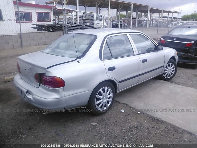 1Y1SK52811Z430972 - 2001 CHEVROLET GEO PRIZM LSI SILVER photo 4