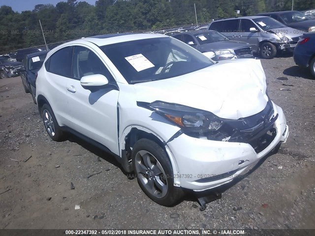 3CZRU6H55HM702378 - 2017 HONDA HR-V EX WHITE photo 1