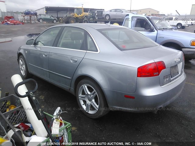 WAUDF78E27A073591 - 2007 AUDI A4 2.0T QUATTRO SILVER photo 3