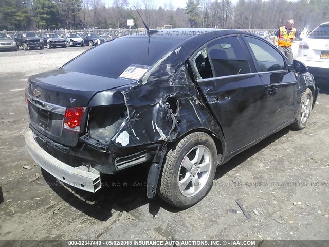 1G1PC5SB1E7331694 - 2014 CHEVROLET CRUZE LT BLACK photo 4