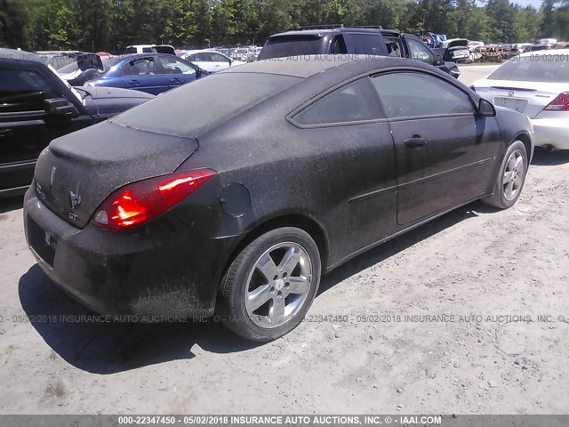 1G2ZH158964163272 - 2006 PONTIAC G6 GT BLACK photo 4