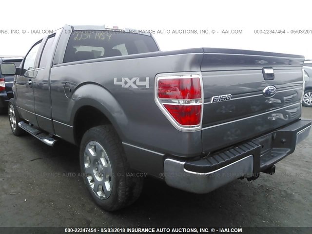 1FTPX14V79FA97486 - 2009 FORD F150 SUPER CAB GRAY photo 3