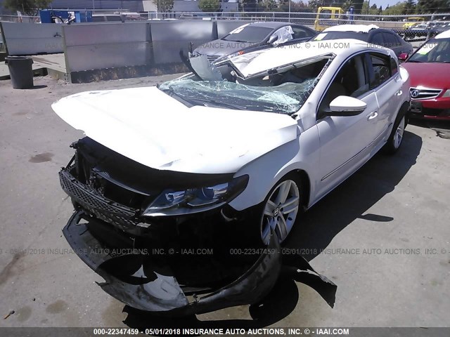 WVWBP7AN2DE527506 - 2013 VOLKSWAGEN CC SPORT WHITE photo 2