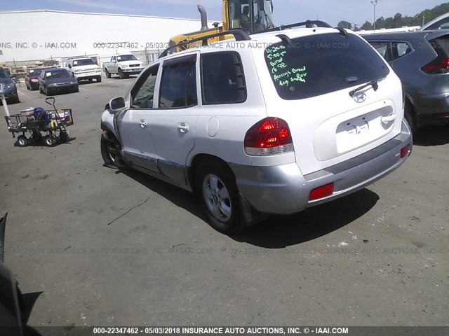 KM8SC13D75U934902 - 2005 HYUNDAI SANTA FE GLS/LX WHITE photo 3