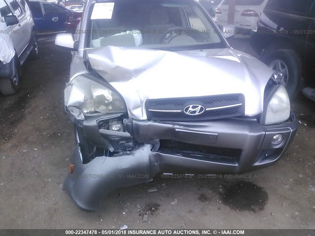 KM8JN72D35U149996 - 2005 HYUNDAI TUCSON GLS/LX GRAY photo 6