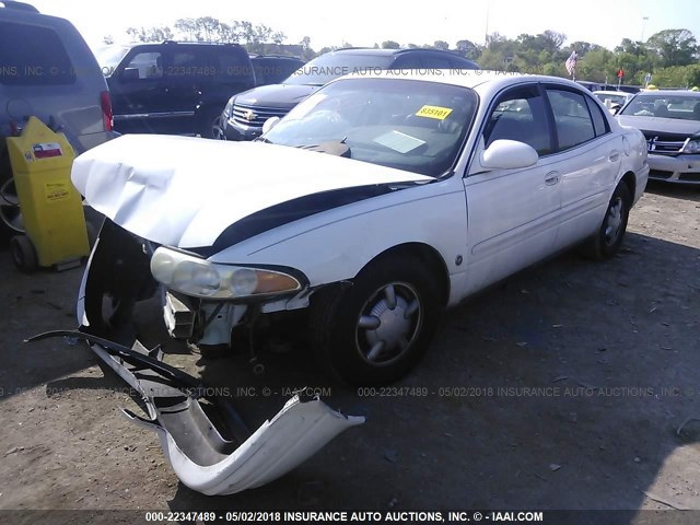 1G4HR54K1YU123159 - 2000 BUICK LESABRE LIMITED WHITE photo 2