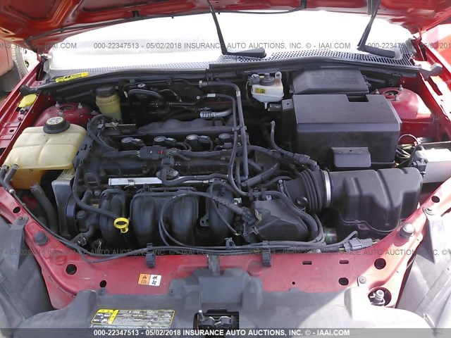 1FAFP36N65W240027 - 2005 FORD FOCUS ZXW RED photo 10