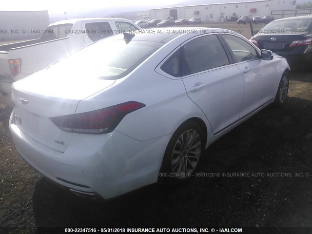 KMHGN4JE6FU064719 - 2015 HYUNDAI GENESIS 3.8L WHITE photo 4