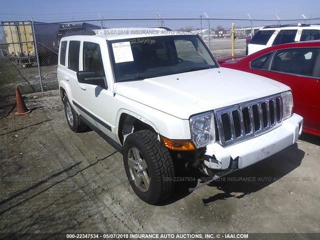 1J8HG48K28C189099 - 2008 JEEP COMMANDER SPORT თეთრი ფოტო 1
