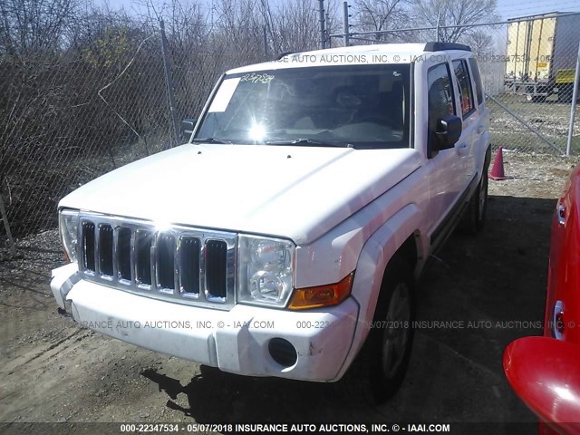 1J8HG48K28C189099 - 2008 JEEP COMMANDER SPORT WHITE photo 2