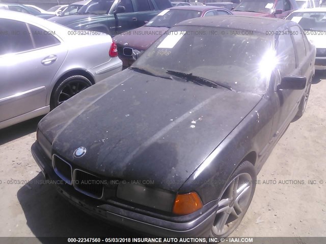 WBACB4317PFL09598 - 1993 BMW 325 I AUTOMATIC BLACK photo 2