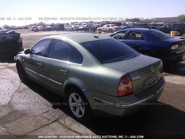 WVWRH63B04P102878 - 2004 VOLKSWAGEN PASSAT GLX GREEN photo 3