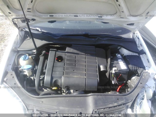3VWBJ71K68M058229 - 2008 VOLKSWAGEN GLI თეთრი ფოტო 10