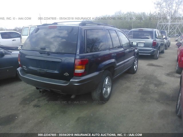 1J4GW48S54C336753 - 2004 JEEP GRAND CHEROKEE LAREDO/COLUMBIA/FREEDOM 蓝色 照片 4
