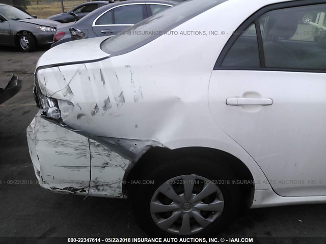 JTDBU4EE3B9169324 - 2011 TOYOTA COROLLA S/LE WHITE photo 6