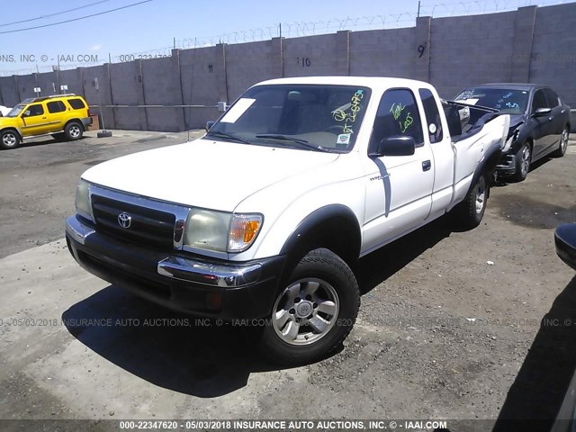 4TASN92N8XZ529592 - 1999 TOYOTA TACOMA XTRACAB PRERUNNER WHITE photo 2