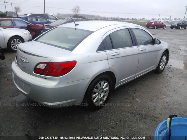 1C3CC4FB7AN148630 - 2010 CHRYSLER SEBRING TOURING SILVER photo 4