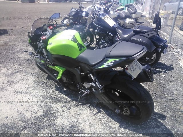 JKBZXJE16EA010260 - 2014 KAWASAKI ZX636 E GREEN photo 3