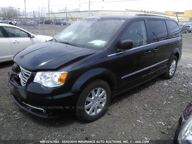 2C4RC1BG4ER348234 - 2014 CHRYSLER TOWN & COUNTRY TOURING BLACK photo 2