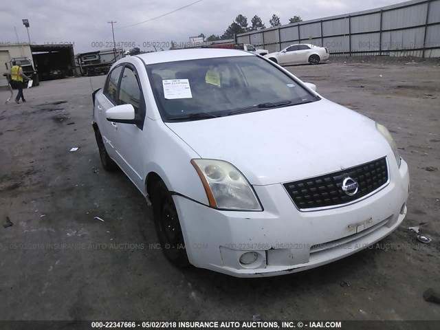 3N1AB61E08L629173 - 2008 NISSAN SENTRA 2.0/2.0S/2.0SL WHITE photo 1