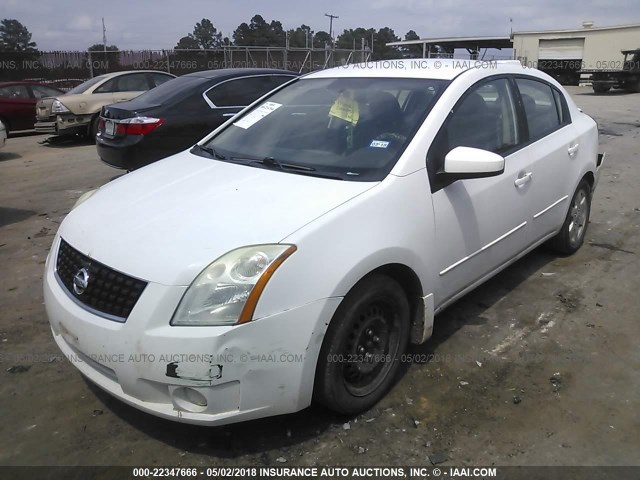 3N1AB61E08L629173 - 2008 NISSAN SENTRA 2.0/2.0S/2.0SL WHITE photo 2