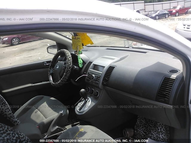 3N1AB61E08L629173 - 2008 NISSAN SENTRA 2.0/2.0S/2.0SL WHITE photo 5