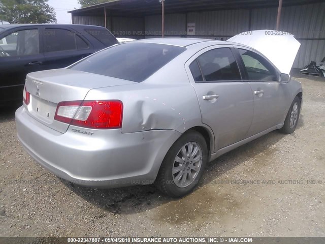 4A32B2FF4CE020427 - 2012 MITSUBISHI GALANT FE SILVER photo 4