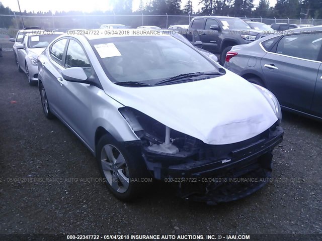 5NPDH4AE2DH416619 - 2013 HYUNDAI ELANTRA GLS/LIMITED SILVER photo 1